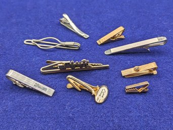 9 Assorted Vintage Tie Clips For Any Tie!