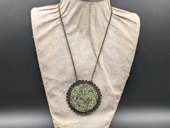 Mosaic Pendant With Chain