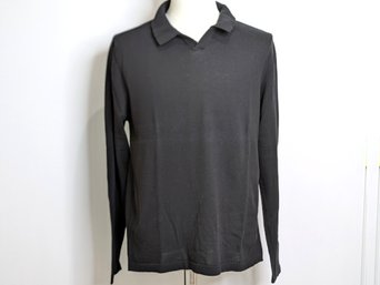 Robert Barakett Black Long Sleeved Polo