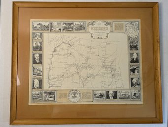 Map Of Redding Designed And Signed By Clayton Knight