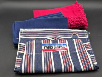 Paris Bistro Apron & Napkins