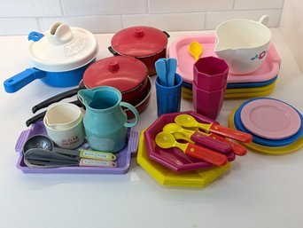 Play Kitchen, Dishes, Glasses, Pans, Pitchers, Etc.