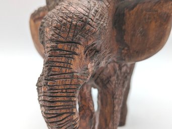 Handsome Carved Elephant From Zimbabwe