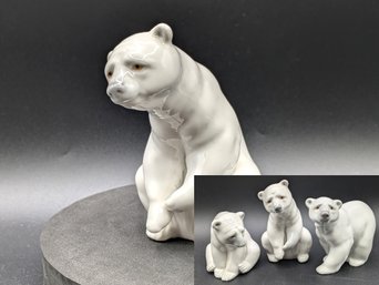 Resting Polar Bear By Lladro