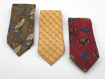 3 Hand Sewn Silk Ties