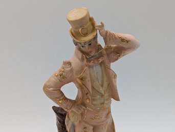 Antique Gentleman Figurine - Teplitz Pottery