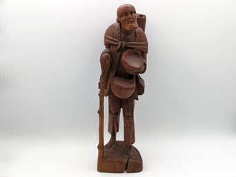 Hand Carved Wooden Traveller