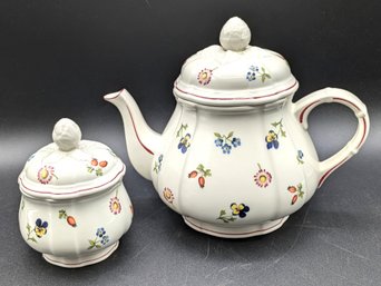 Villeroy & Boch - Tea Pot And Sugar Bowl