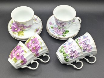 Pretty China With Lavendar/ Purple Flower Motifs