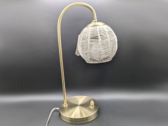 Brass Bedside Lamp Withn USB Port