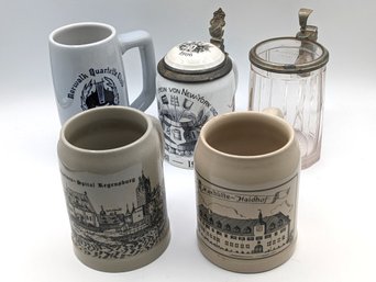 A Mixed Selection Of Beer Steins