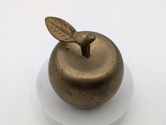 Vintage Brass Bell In The Shape Of An Apple