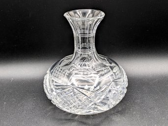 Glistening Deep Cut Crystal Vase