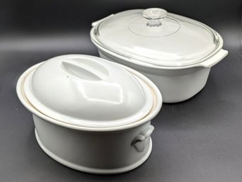 Corning Ware And Pillivuyt Casserole Dishes