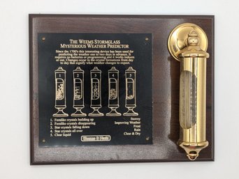 Be Your Own Weatherman With The Weems Stormglasss Mysterious Weather Predictor