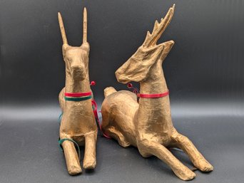 Two Christmas Reindeer