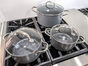 GREENPAN Mayflower Pro Ceramic Nonstick Cookware With Lids