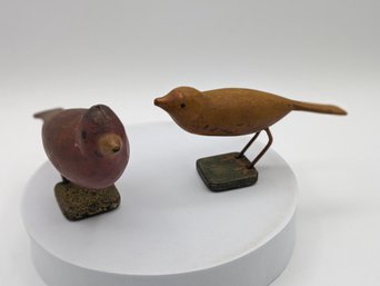 Unusual Vintage Carved Birds