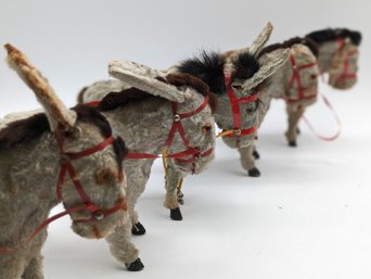Five Vintage Wind-up Donkeys Looking For A Home