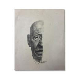 17x14 Original Charcoal Study On Artist Paper - Igor Stravinsky - Signed Alton S Tobey