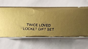 Avon 'Twice Loved Locket Gift Set' Necklace, NIB