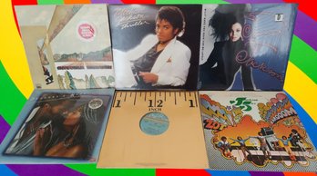Vintage Vinyl Record Album LP Lot Michael Jackson Stevie Wonder Etc