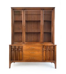 Kent Coffey Perspecta Hutch In Walnut And Rosewood
