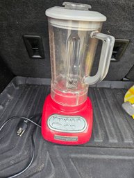 #91 - Kitchen Aid Red Household Blender In Good Working Condition