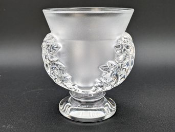 Lalique Crystal Art Deco Thistle Vase.