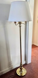 Vintage Brass 4 Light Floor Lamp Candelabra Design Tested And Working 52 In. Height