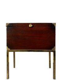 LANE - Campaign Style Brass Base Chest*