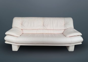 Made In Italy, Vintage Italian Sofa-Cream With A Pink Hue