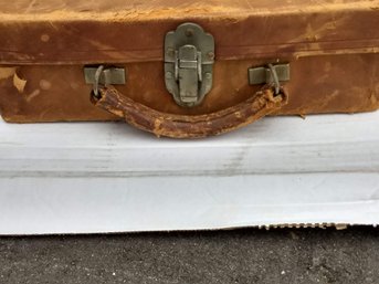 Vintage Leather Valise From Egypt With History