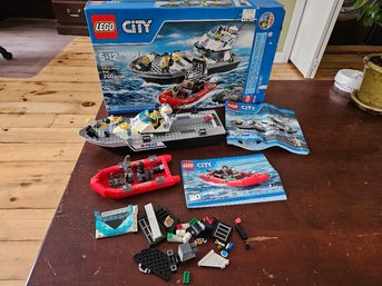 #32 Lego No. 60129 Police Patrol Boat In Original Box  Retired