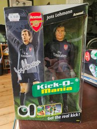 #36 - Kick-O-Mania Jens Lehmann Arsenal Soccer Star Action Figure - No. 09556  MIB