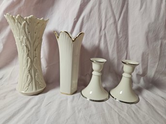 Lenox Selection Of Vases And Candleholders