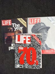 Collection Of Three Vintage Life Magazines From 1941 And 1970's