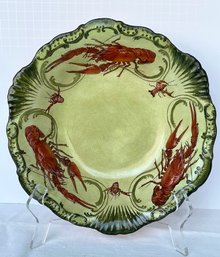 March 20, 1906  Antique 117 Years Old LeBeau Porcelain Bowl LOBSTER MOTIF - Awesome!
