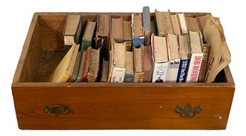 Wood Crate Full Of As Is Books