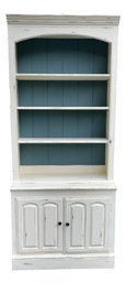 Ethan Allen Two Piece Bookshelf With Cabinet