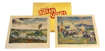 American Indian Scenes Repro Prints