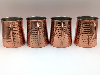 4 Stainless Steel Beer Mugs