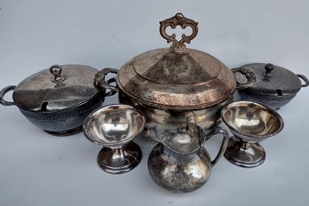 LOT OF FINE SILVER & SILVERPLATE