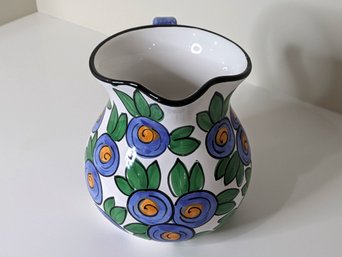 Hand-painted Vase From Italy