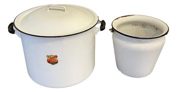 Enamel Pot And Bucket