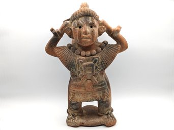 Vintage Aztec Terracotta Statue