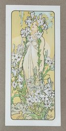 Alphonse Mucha Original Lithograph 1970s