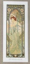 Alphonse Mucha, 1970's Lithograph  Reverie Du Soir