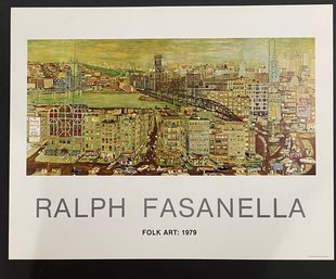 Ralph Fasanella Folk Art Fine Art Lithograph