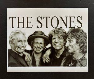 The Rolling Stones Signed Iris Print By Artist Shen